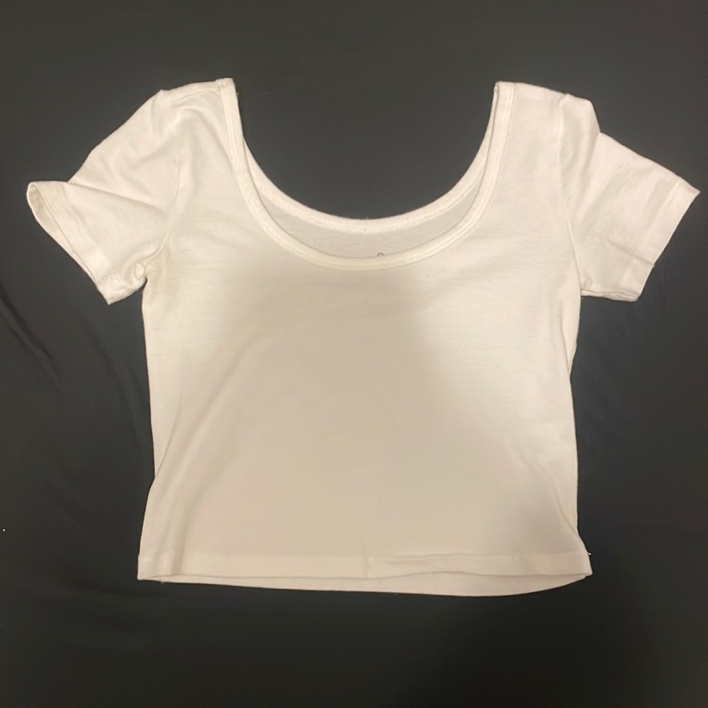 So white crop top